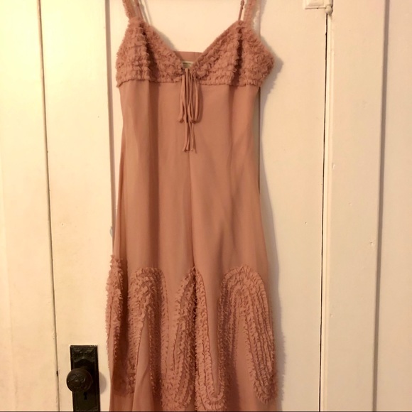 BCBG MaxAzria GORGEOUS silk ruffle dress. NWT - Picture 6 of 7